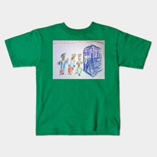 The Doctor and his friends Kids T-Shirt